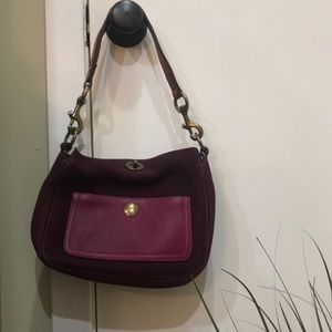 Pink Leather Coach Bag